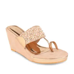 Rocia by Regal Women's Rose Gold Toe Ring Wedges-picture-25