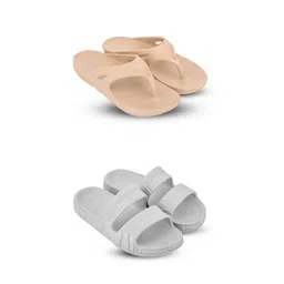 Feel alive Set Of 4 Ultra-Comfortable Lightweight Thong Flip-Flops-picture-15