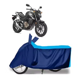 Auto Pearl Two Wheeler Cover for Honda CB 500 - Cyan, Blue-picture-26
