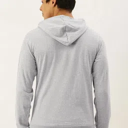 Campus Sutra Men Printed Hooded Sweatshirt image 5