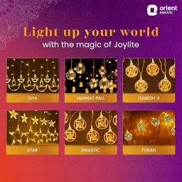 Orient Joy Lite 5 W 3.66 m(12 ft) 5 W Diya Led Curtain Light Warm White image 2