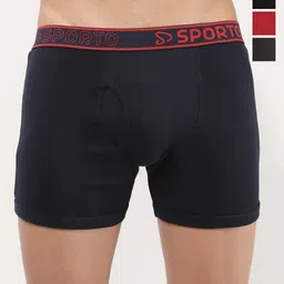 Sporto by Macho Pack Of 4 Mid-Rise Long Trunks-picture-34