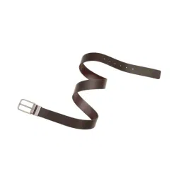 United Colors of Benetton Chocolate & Brown Healy Textured Leather Reversible Belt image 5