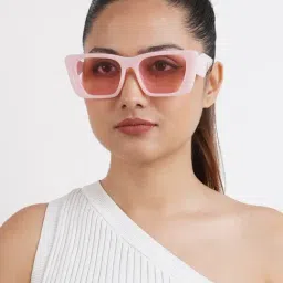 Joker & WItch Cloe Pink Standard Square Sunglasses for Women-picture-11