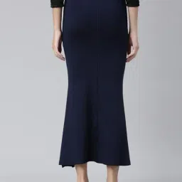 TWIN BIRDS Navy & Pink Plain Saree Shapewear - Pack Of 2 image 2