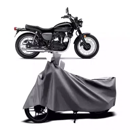 Auto Pearl Two Wheeler Cover with Bag for Yamaha W800 BS6, Silver-picture-30