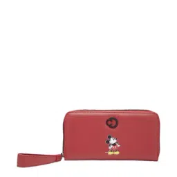 Caprese Tiana Red Printed Zip Around Wallet for Women-image-37