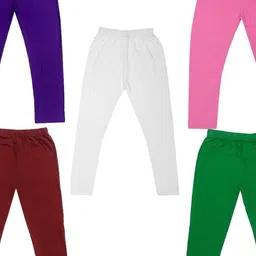 Tik Tok WEARS Girls Pink Churidar Length Leggings-picture-47