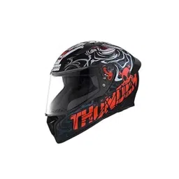 Studds N2 Black Medium (570 mm) Full Face Helmet, Thunder D9 Decor-picture-17