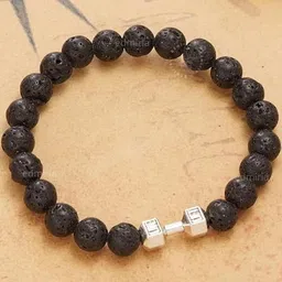 EDMIRIA Unisex Set of 2 Black Beaded Bracelet image 3