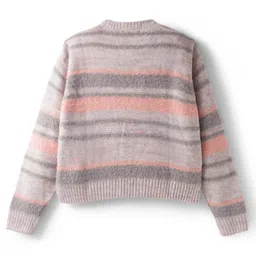 Wingsfield Full Sleeves Sequins Embellished Heart Designed Sweater - Multi Colour image 2