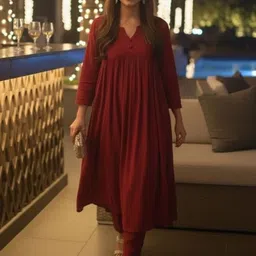 iEthniya Women Empire Kurta with Trousers-picture-14