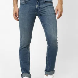 Celio Men Blue Slim Fit Mid-Rise Clean Look Stretchable Jeans image 1