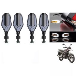 Cartronics U Shape White&Yellow Front & Rear Side LED Indicator for Bajaj Discover 125M (Pack of 4 Pcs)-picture-32