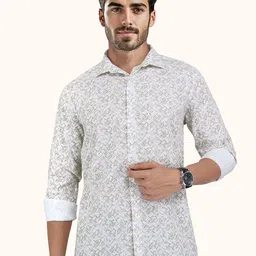 ROUGHELLS Men Slim Fit Floral Printed Casual Shirt-picture-41
