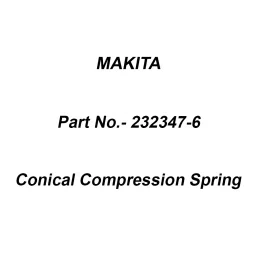 Makita Conicalcompression Spring for HR166D, Part No 232347-6-picture-46