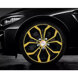 Auto Pearl Cop01_355.6 mm(14 Inch) Press Type Wheel Cap Hubcap with Retention Ring Glossy Golden Wheel Cover for Honda Amaze14 cm image 4