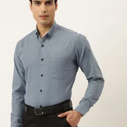 JAINISH Men Grey Comfort Formal Shirt image 2