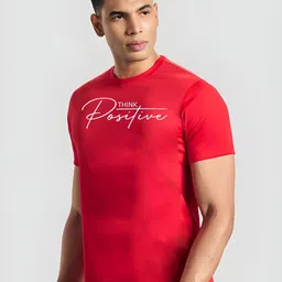 CASUALBUD Men Typography Printed Round Neck T-shirt image 5