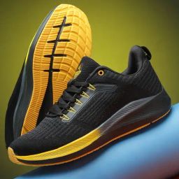 Action Men's Black Running Shoes-picture-39