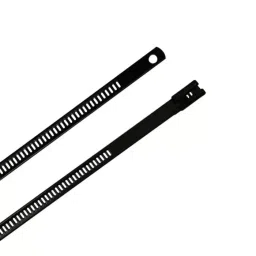 RS PRO Cable Tie Ladder Single Lock 225x7 mm 316 Stainless Steel, Black-picture-14