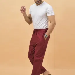 ETC X D To D Life Style Men Solid Mid-RiseRegular Fit Handloom Regular Trousers-picture-26