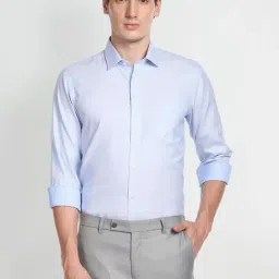 Arrow Blue Cotton Regular Fit Shirt-picture-25