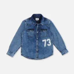 Pepe Jeans Kids Light Blue Printed Shirt-picture-45