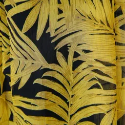 Scorpius Yellow & Black Printed Long Shrug image 5