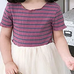 INCLUD Striped Fit & Flare Dress image 2