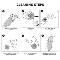 Shakti Technology 220 V Hepa Filter 0.8 L Capacity Duster Handheld Vacuum Cleaner image 2