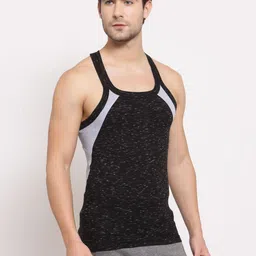 MACHO Pack Of 2 Cotton Scoop Neck Assorted Gym Vests image 5