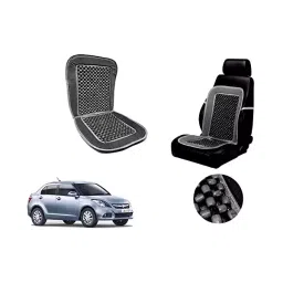 Auto Pearl Car Wooden Bead Seat Cushion with Grey Velvet Border Compatible for Dzire Type-3-picture-32