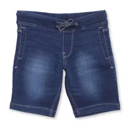 Cantabil Kids Blue Cotton Regular Fit Shorts-image-61