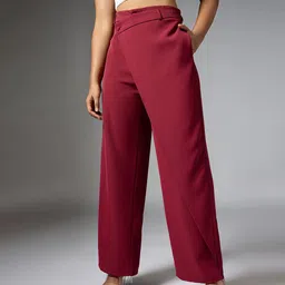 FREAKINS Women Straight Fit High-Rise Trousers-picture-42