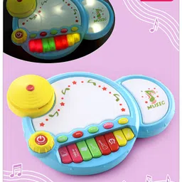 Babyhug 2 In 1 Jazz Drum Piano - Blue-image-0