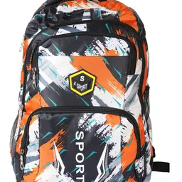 Passion Petals Sport School Backpack For Kids - Orange-image-2