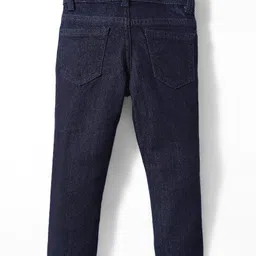 UCB Cotton Woven Full Length Solid Colour Denim Jeans - Navy Blue image 2