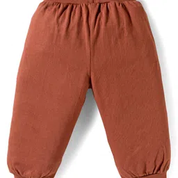 Doodle Poodle 100% Cotton Knit Full Length Solid Track Pants Pack of 3 - Yellow Brown & Green image 3