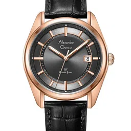 Alexandre Christie Men Dial & Leather Bracelet Style Straps Analogue Watch 8695MDLRGDG-picture-21
