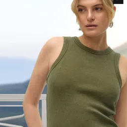 Unicus Apparel Women Pack of 2 Ribbed Sleeveless Tank Crop Top-picture-18