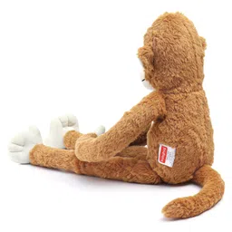Babyhug Hanging Monkey Soft Toy Brown - Length 44 cm image 4