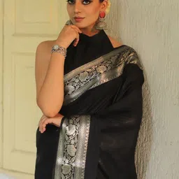 Snofi Creation Woven Design Zari Kanjeevaram Saree image 5