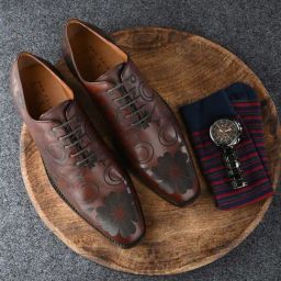 San Frissco Men's Brown Oxford Shoes-picture-10