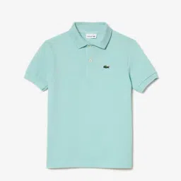 Lacoste Kids Mint Green Solid Polo T-Shirt-image-95
