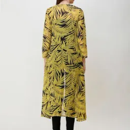 Scorpius Yellow & Black Printed Long Shrug image 2