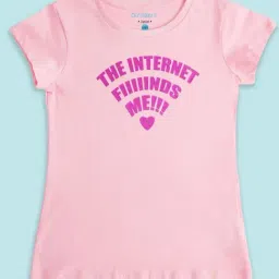 Pantaloons Junior Pink Cotton Printed T-Shirt-picture-8