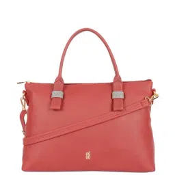 Baggit Red Solid Medium Tote Handbag-picture-13