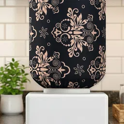 Kuber Industries Black & Beige Colored Printed Water Bottle Cover-picture-16