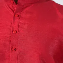 Aadi Shuddh Men Red Kurtas image 3
